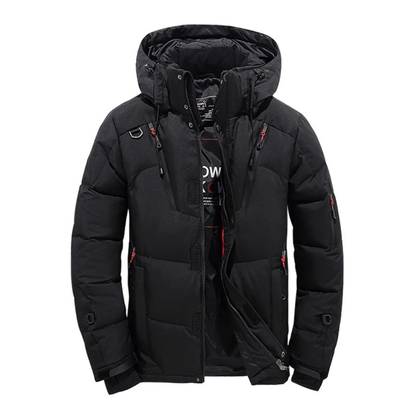 Insulated Winter Parka Jacket with Detachable Hood for Men – Windproof Cold Weather Coat for Outdoor Hiking Camping & Everyday Commuting