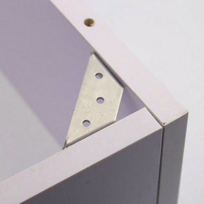Stainless Steel Corner Braces for Furniture Reinforcement – Triangular Support Brackets for Tables Chairs Shelves Cabinets – Heavy Duty Meta