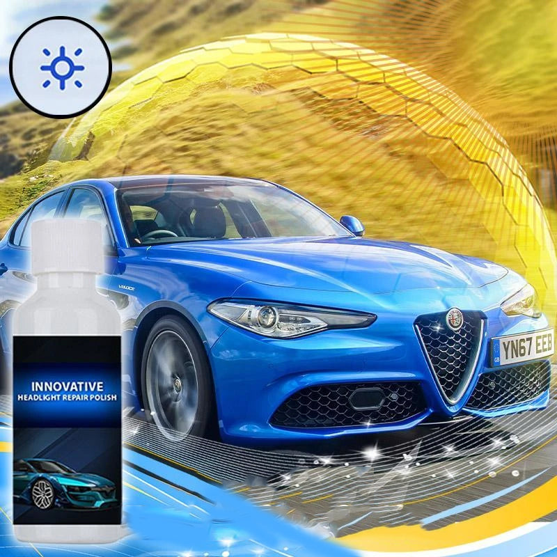 Headlight Restoration Kit – Removes Cloudiness & Yellowing for Crystal-Clear Lens Clarity on All Vehicles