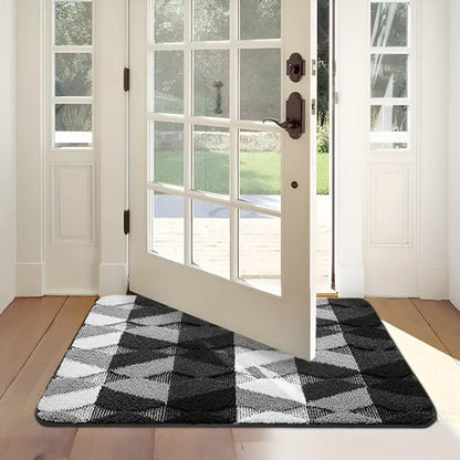 Sable Area Rug - Washable Microfiber, Non-Slip Geometric Design