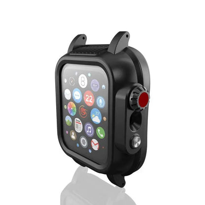 Protective Sport Band & Case Kit for Apple Watch 44mm & 42mm – Silicone Wristband with Snap-On Screen Bumper for Series 6/5/4/SE & Series