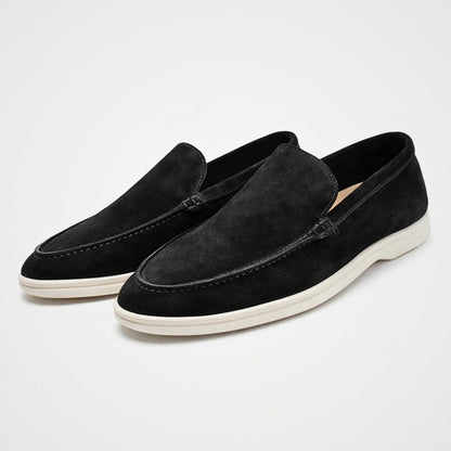 Men's Slip-On Loafers Suede-Look Casual Dress Shoes for Everyday Comfort & Style