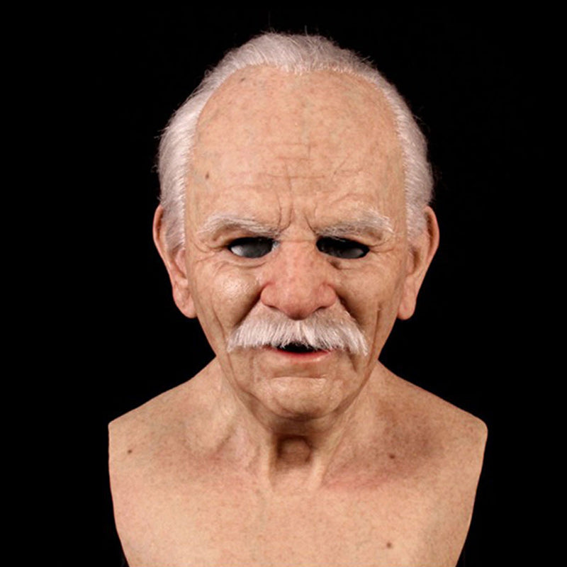 Full Face Character Mask for Adults – Natural Latex Costume Headpiece for Halloween, Theater & Cosplay Events