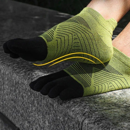 Men's Merino Wool Toe Socks for Winter Sports – Insulated 5-Toe Design for Skiing, Snowboarding & Cold Weather Hiking
