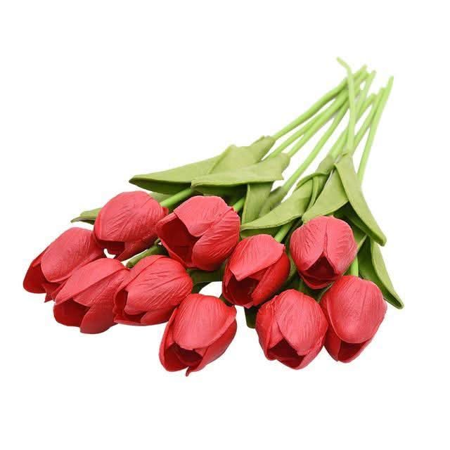 TULIPLUME – Faux Floral Arrangement for Graceful Table Décor