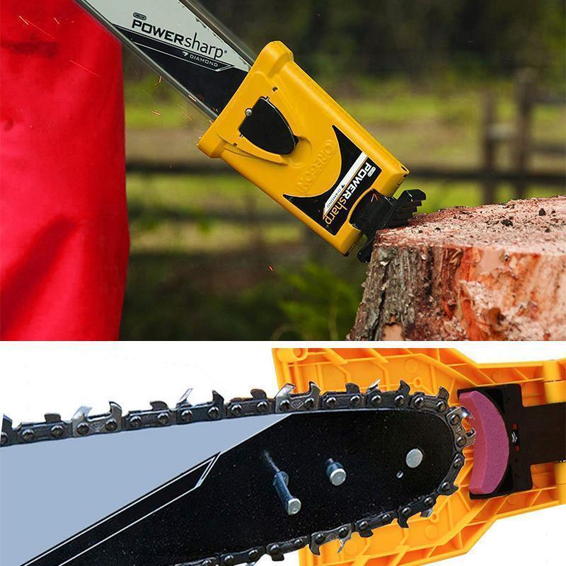 Portable Chainsaw Sharpener Tool | Easy-Mount Bar Sharpening System for All Chain Types | Compact Workshop & Field Use Accessory