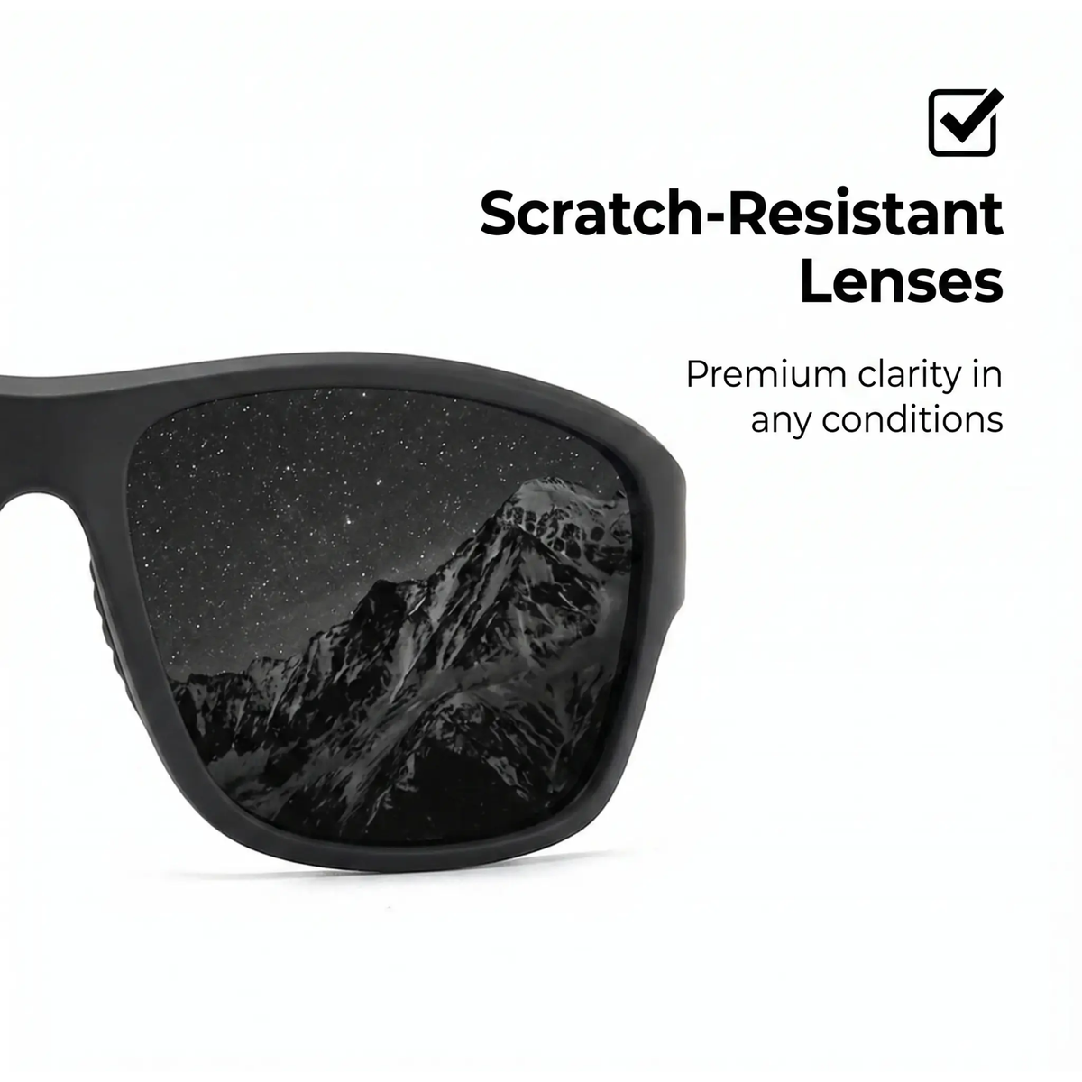 Athletic Wraparound Sunglasses with Anti-Glare Polarized Lenses & UV Shield for Running, Cycling, Hiking | Men & Women Sports Eyewear