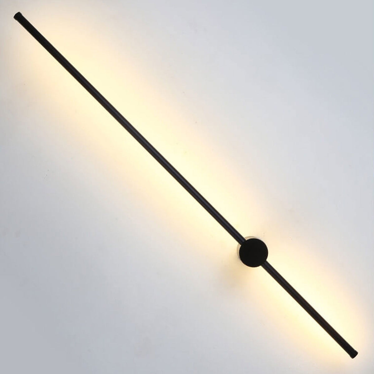 Vertical LED Sconce Aluminum Linear Strip Light Black Gold 31 in Bedroom Hallway Accent Lighting Indirect Glow Modern Minimalist Hardwired M