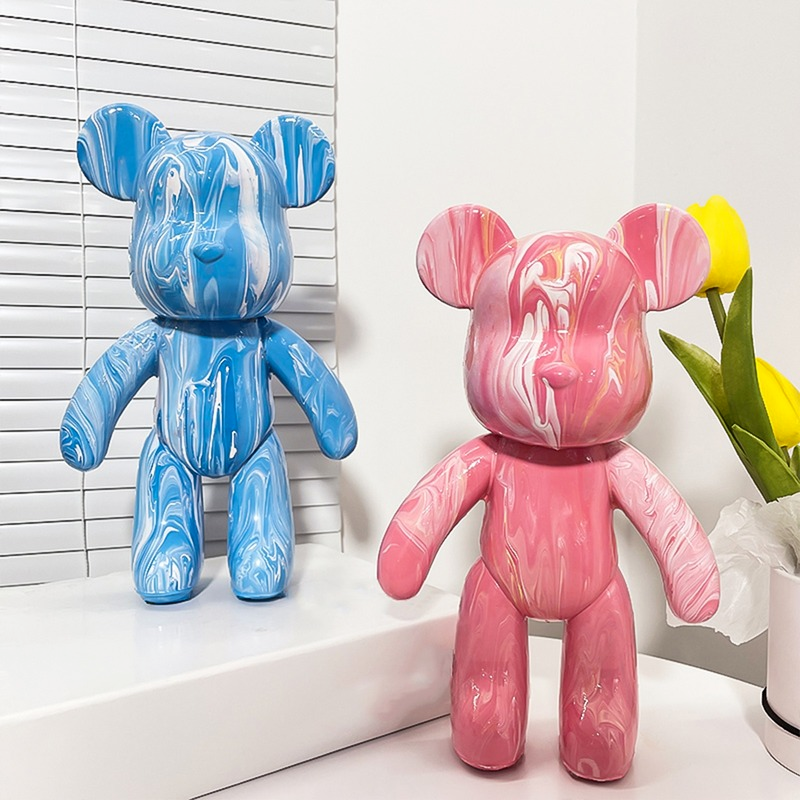 Paint-Your-Own Vinyl Bear Art Kit – Creative DIY Decor Toy for Kids & Adults – 3 Acrylic Colors Included