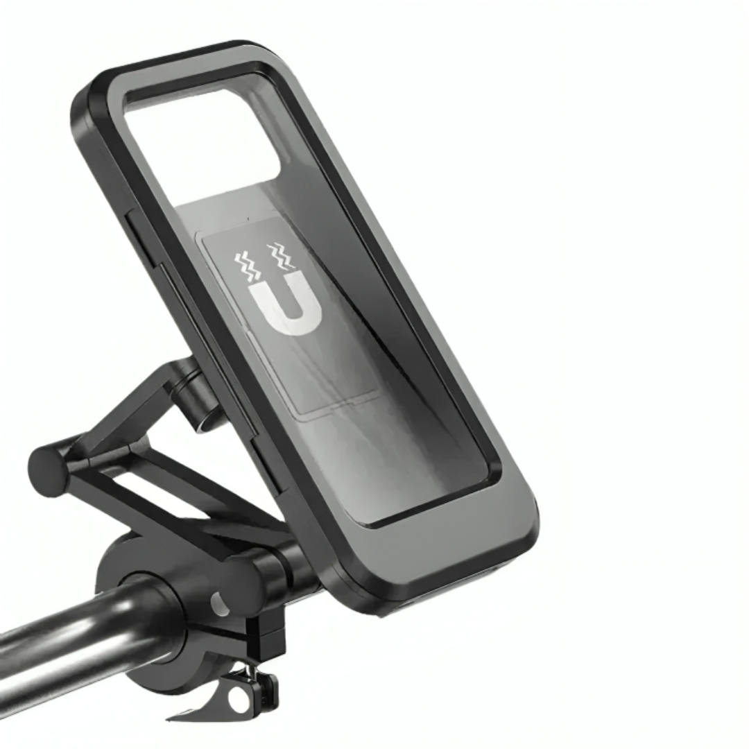 Waterproof Motorcycle Phone Mount with 360° Rotation for Bikes & Scooters – Universal Holder for Smartphones up to 6.7 Inches