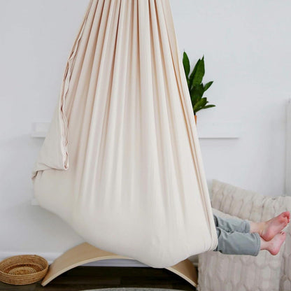 Indoor Sensory Swing for Kids – Cocoon Hammock Chair for Calming & Focus – Cotton Hanging Seat for Children's Play Room, Bedroom, Therapy