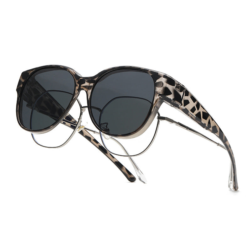 Polarized Over-Prescription Sunglasses Cat-Eye Style UV400 Protection Lightweight Flexible Frame for Outdoor Driving Fishing