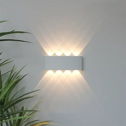 Modern LED Wall Sconce for Indoor & Outdoor Use – Sleek IP65 Weatherproof Fixture in White or Black Finish