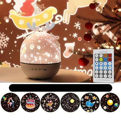 Star & Ocean Projection Night Light for Kids with Music & Remote Control | Rechargeable Galaxy Projector for Nursery Bedroom | Soothing