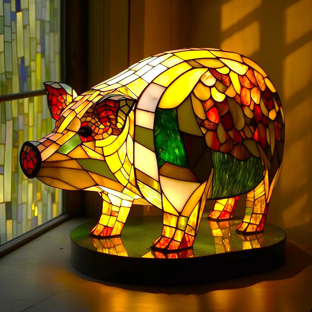 Modern Animal Art Sculpture Table Lamp with Soft LED Glow for Living Room & Bedroom Decor