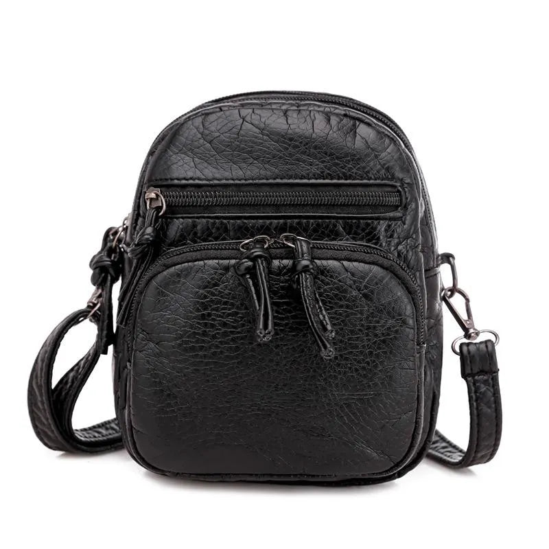 Compact Crossbody Handbag for Women – Genuine Leather Small Purse with Adjustable Strap for Everyday Use, Travel & Evening – Lightweight