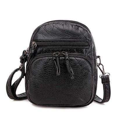 Compact Crossbody Handbag for Women – Genuine Leather Small Purse with Adjustable Strap for Everyday Use, Travel & Evening – Lightweight