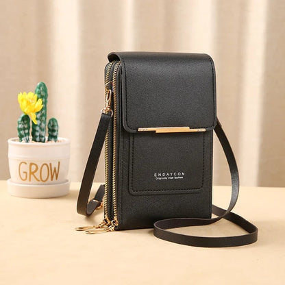 Shoulder Strap Phone Pouch – Touchscreen Compatible Anti-Theft Design