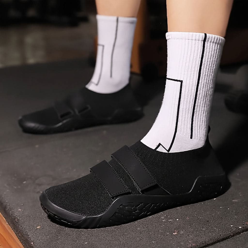 Zero-Drop Weightlifting Shoes with Flat Sole for Squats, Deadlifts & Gym Training