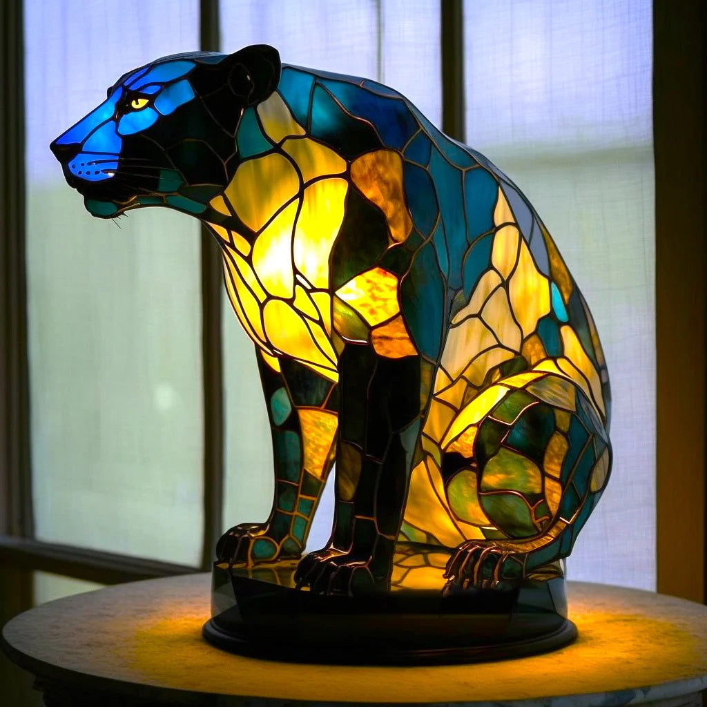 Modern Animal Art Sculpture Table Lamp with Soft LED Glow for Living Room & Bedroom Decor