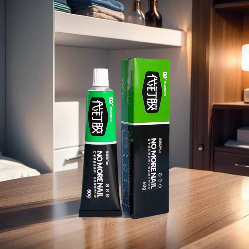 Heavy-Duty Adhesive Bonding Paste for Walls Metal Wood Glass Tile Waterproof No-Drill Mounting Solution for Bathroom Kitchen Mirror Cabinet