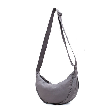 Curved Shoulder Bag for Women – Soft PU Leather Crossbody Purse with Adjustable Strap for Everyday Wear & Travel