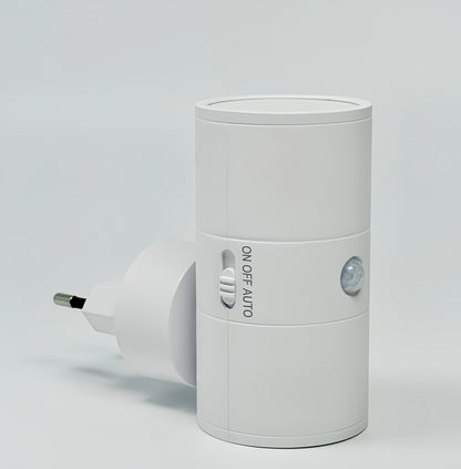 Dimmable LED Night Light Plug-In Wall Lamp for Bedroom Hallway Nursery Outlet Socket Warm White Light Energy Saving
