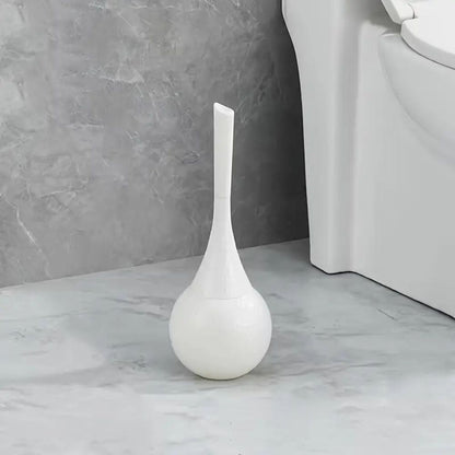 Premium Toilet Brush with Covered Holder Stand ABS Bathroom Cleaning Tool Modern Design Hygienic Storage Four Finishes