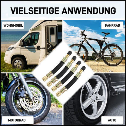 Universal Tire Valve Extensions | Flexible Design for Easy Access | Essential Tool for Efficient Inflation