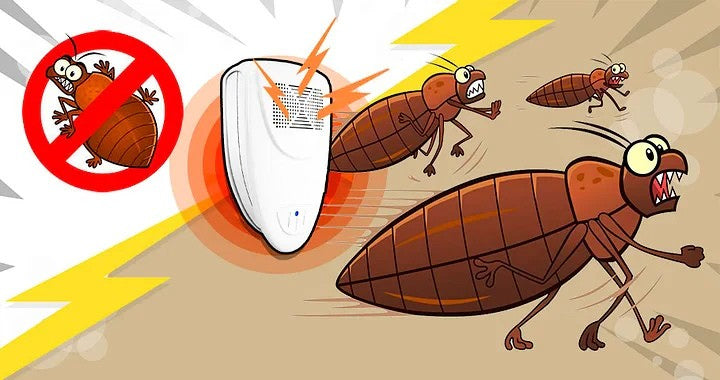 Electronic Pest Deterrent Plug-In Device for Home Protection Against Insects and Rodents – Safe Ultrasonic Wave Technology – Silent