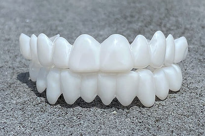 Snap-On Cosmetic Teeth Veneers for Covering Gaps, Stains & Missing Teeth – Reusable Smile Enhancement for Daily Confidence & Special Events