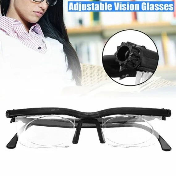 Variable Focus Eyewear for Distance and Close-Up Vision – Manual Dial Lenses for Reading, Driving & Everyday Use