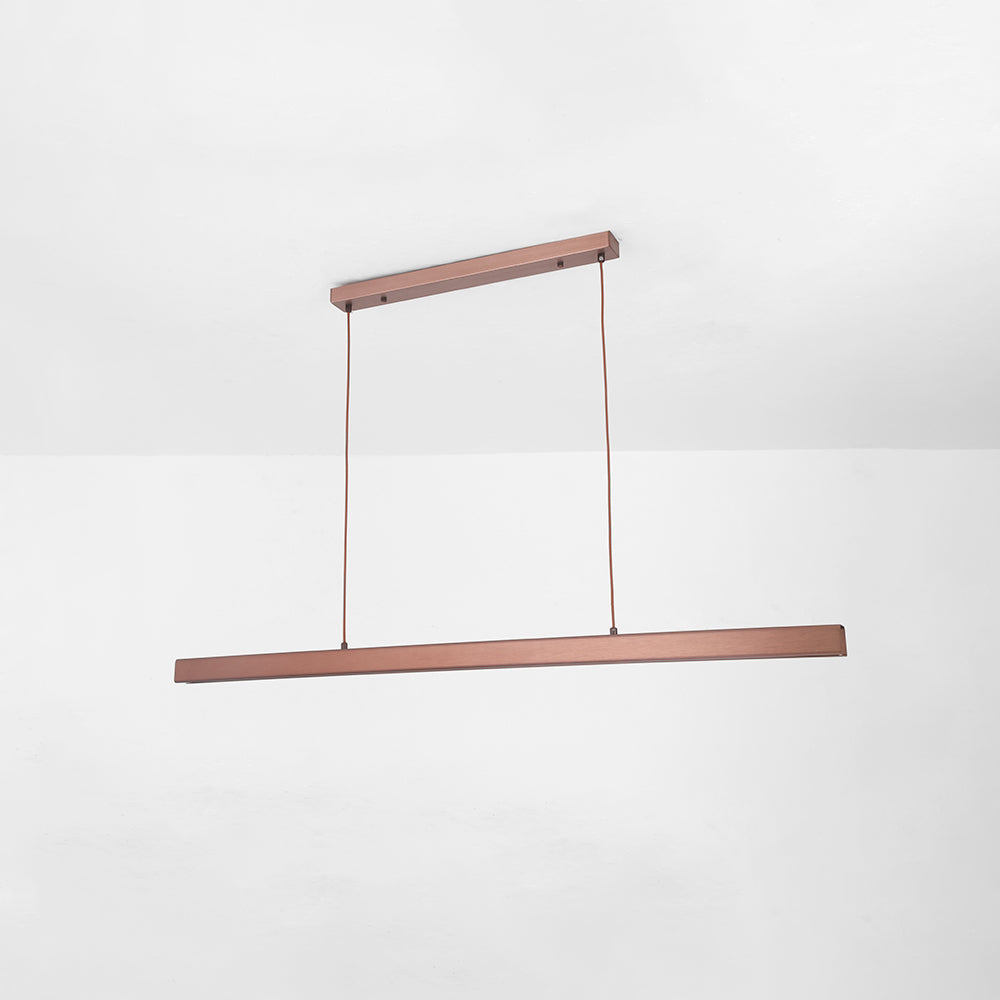 Linear LED Pendant Light Metal Frame Acrylic Diffuser Contemporary Dining Room Kitchen Island Ceiling Fixture Dimmable Modern Hanging Lamp