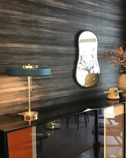 Adjustable Desk Light with Counterweight 10W LED Brass Finish Midcentury Modern Pull Chain Switch for Nightstand Office Home