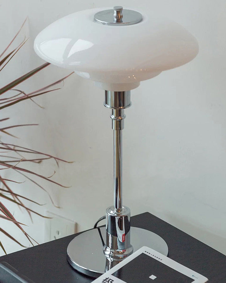 Glass Desk Lamp with Adjustable Light Temperature 19 inches Tall for Home Office Bedside Reading Study Room Work Surface Illumination Nights