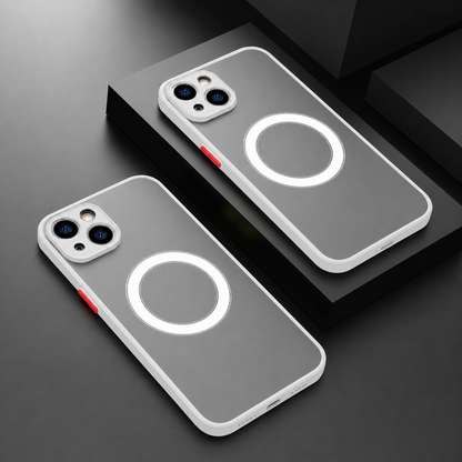 iPhone MagSafe Phone Case – Shockproof Drop Protection with Wireless Charging for iPhone 15, 14, 13, 12, 11, X, XS, XR