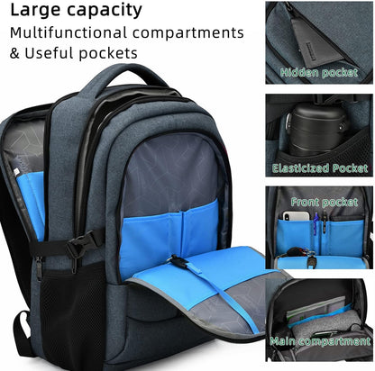 Tech-Ready Laptop Backpack with Charging Port, Anti-Theft Pocket & Multi-Day Compartments for Commute & Travel