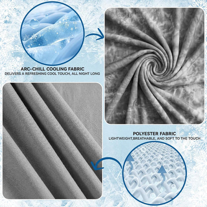 Cozy Nights | Cooling Throw Blanket for Hot Sleepers with Arc-Chill Technology | Lightweight & Breathable Summer Comfort
