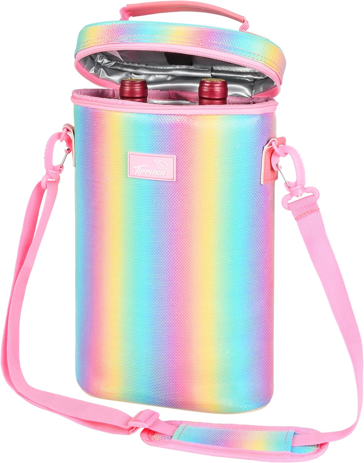 Insulated Wine Tote Carrier Bag with Padded Design | Leakproof Cooler for Travel and Parties