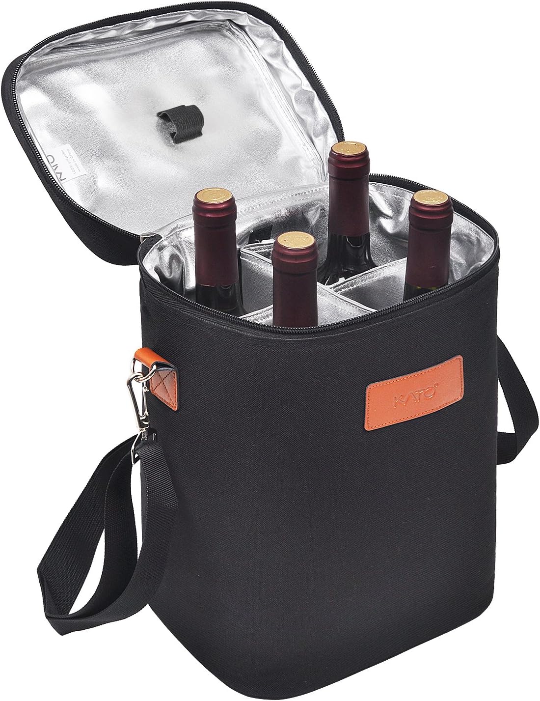 Insulated Wine Tote Carrier Bag with Padded Design | Leakproof Cooler for Travel and Parties