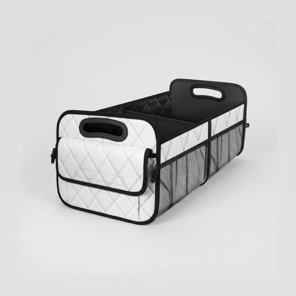 Trunk Organizer for SUV Car and Truck, Waterproof Collapsible Car Trunk Organizer with Compartments, Foldable Car Storage Box