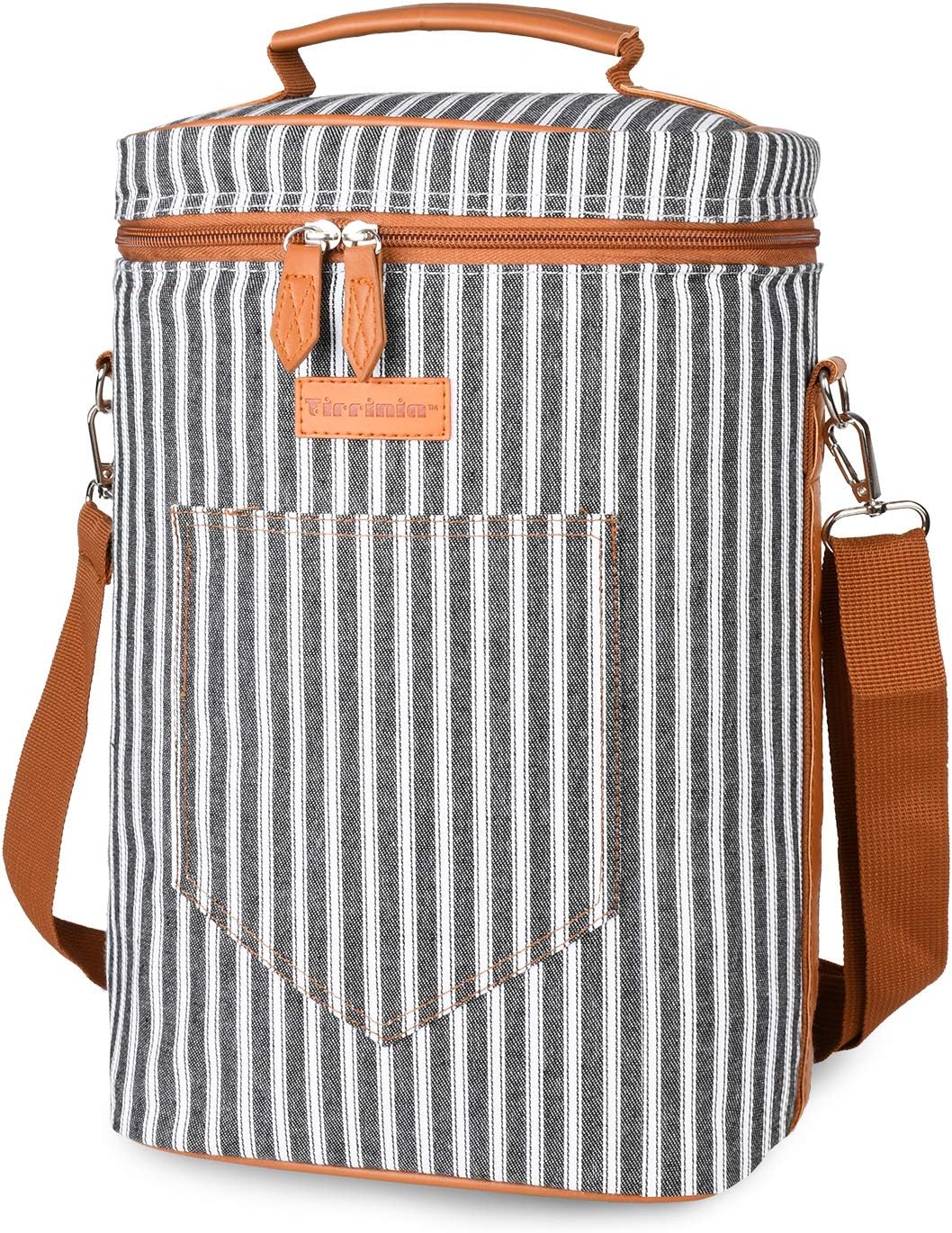 Insulated Wine Tote Carrier Bag with Padded Design | Leakproof Cooler for Travel and Parties