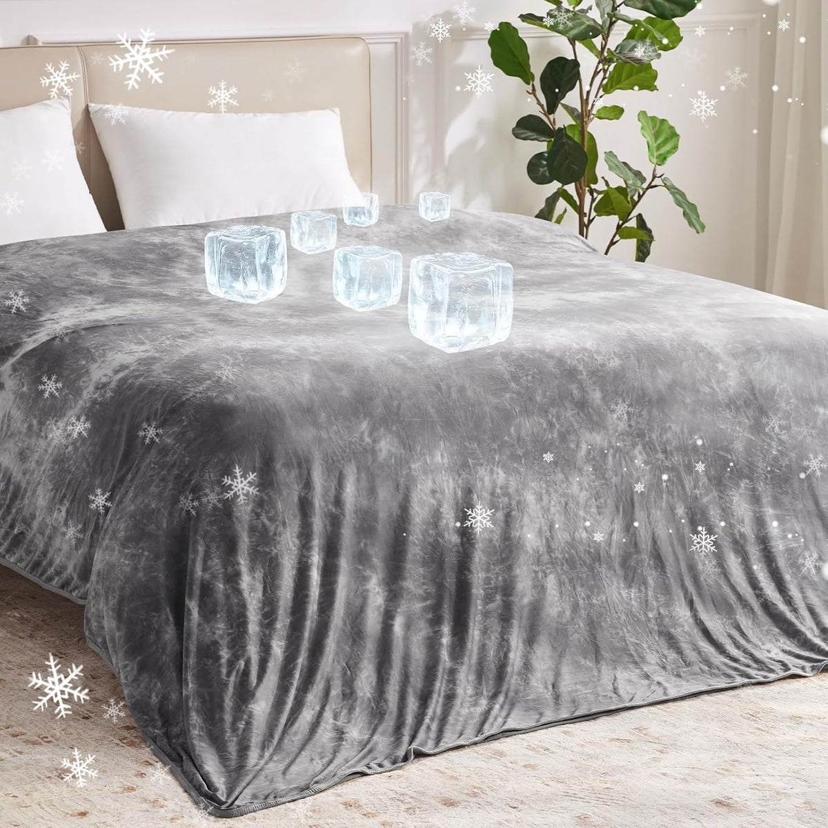 Cozy Nights | Cooling Throw Blanket for Hot Sleepers with Arc-Chill Technology | Lightweight & Breathable Summer Comfort