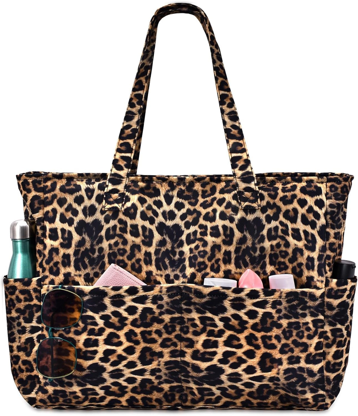 Ortekor Large Waterproof Beach Tote Bag with Zipper | Sandproof Design for Travel & Vacation Essentials