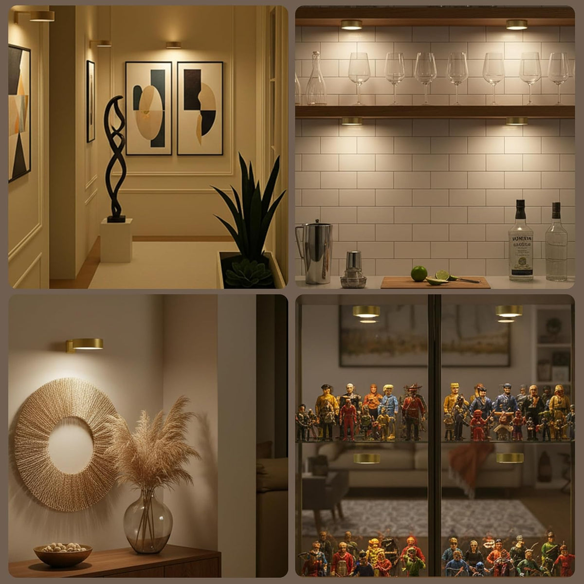 Battery-Powered Picture Light with Remote – Magnetic Mount LED Artwork Spotlight for Frames & Wall Displays