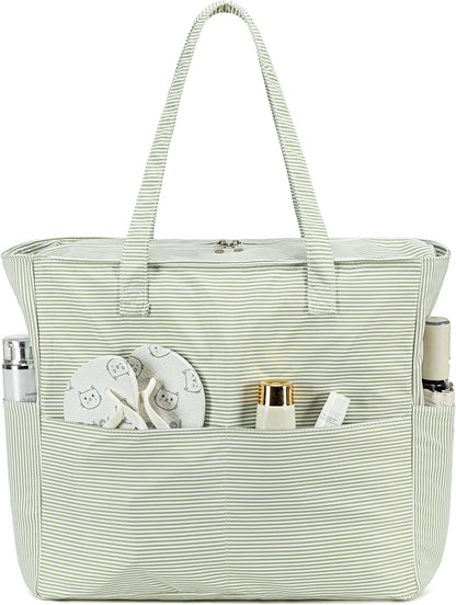 Coastal Escape | Extra Large Waterproof Beach Tote Bag with Wet Compartment | Stylish Carry-On for Weekend Getaways