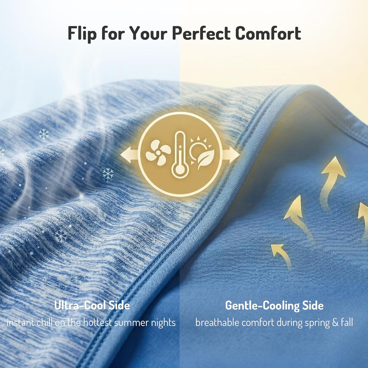 Cool Comfort | Queen Size Cooling Blanket with Q-Max >0.4 Fabric | Lightweight Summer Blanket for Hot Sleepers