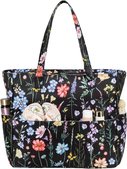 Coastal Escape | Extra Large Waterproof Beach Tote Bag with Wet Compartment | Stylish Carry-On for Weekend Getaways