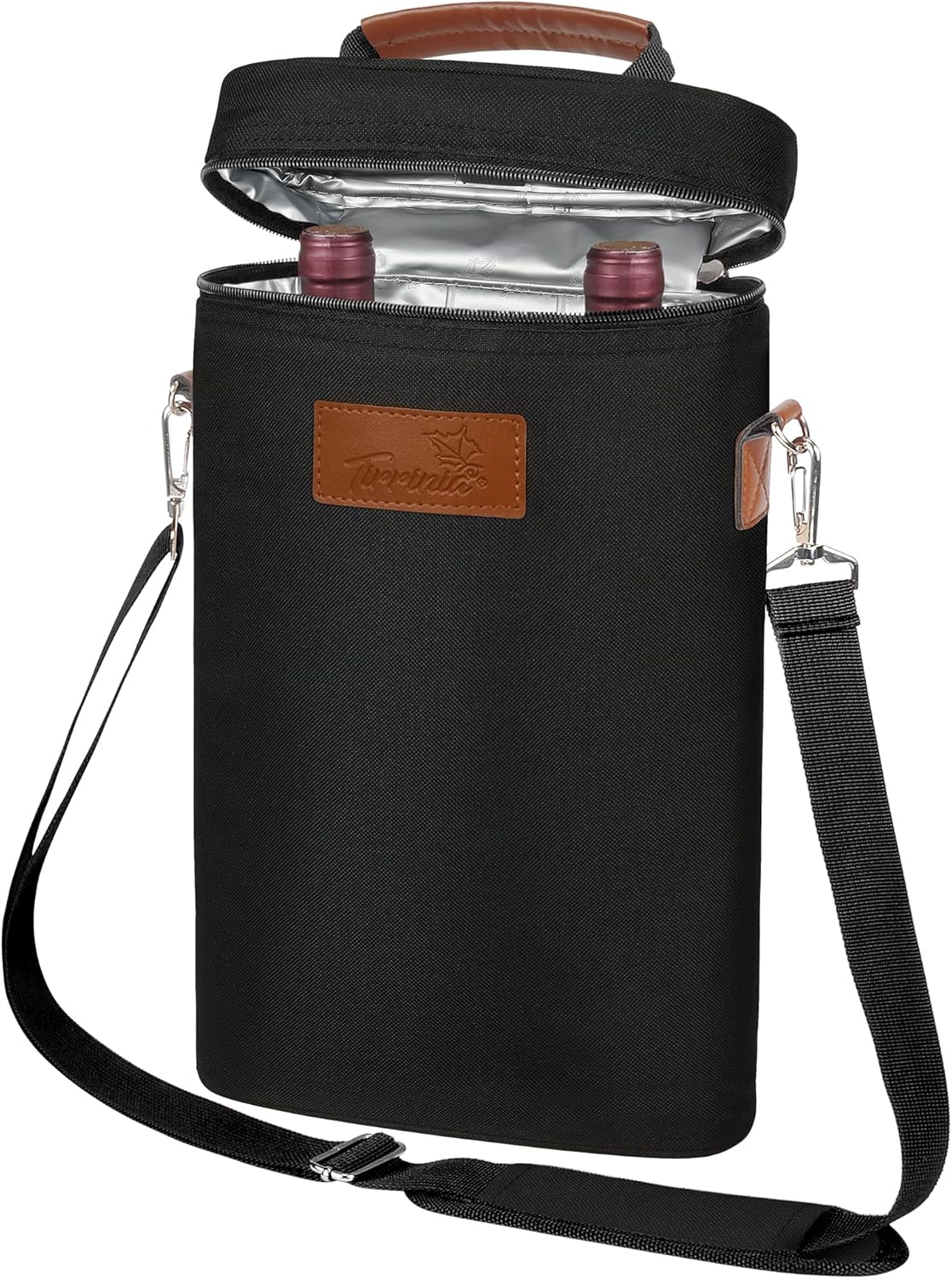 Insulated Wine Tote Carrier Bag with Padded Design | Leakproof Cooler for Travel and Parties