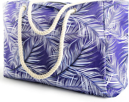 Coastal Escape | Large Waterproof Beach Bag with Sandproof Design | Versatile Tote for Family Outdoor Adventures